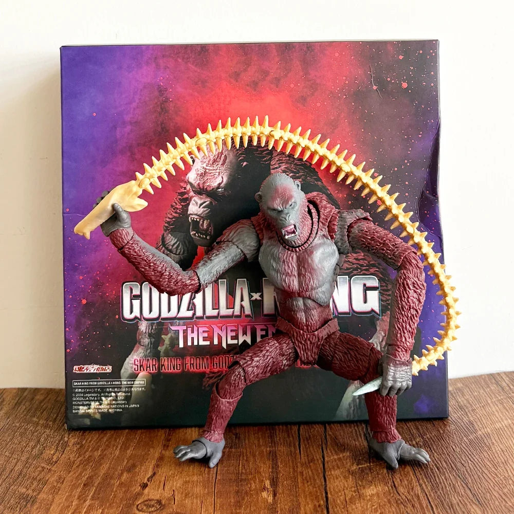 SHM 2024 Godzilla Vs. King Kong 2: Rise Of Empires Scar King PVC Action Figure Kids Gift 20CM
