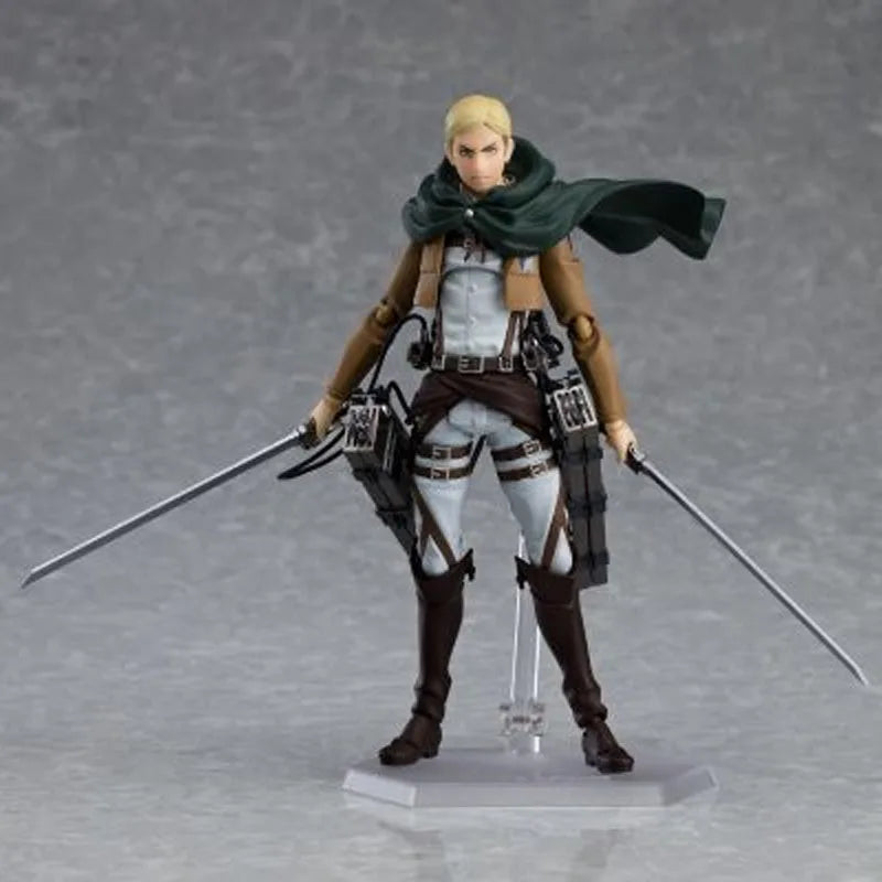 GSC Original Max Factory Figma 446 Erwin Smith Anime Action Figures Toys for Boys Christmas Gift Collectible Model Ornaments