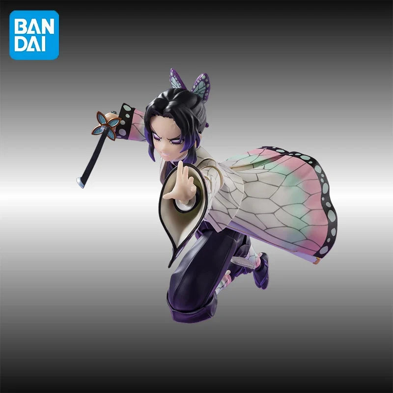Original Bandai Demon Slayer: Kimetsu no Yaiba S.H.Figuarts SHINOBU KOCHO Anime figure Model Toy Collections Gift
