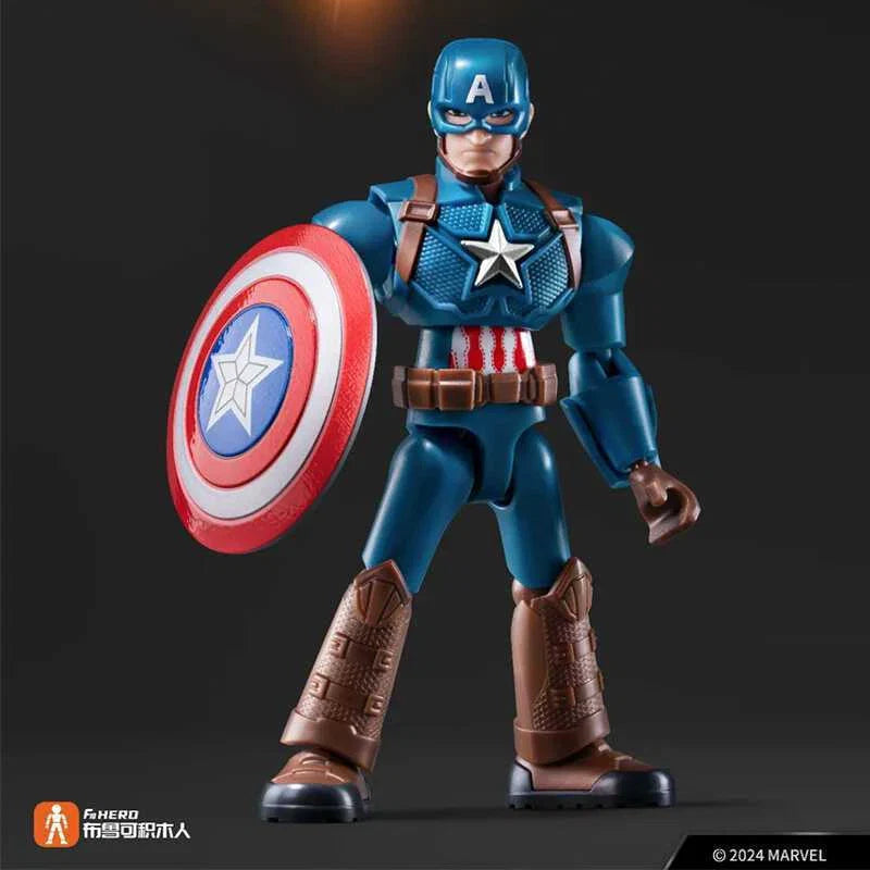BLOCKEES Original MARVEL THE INFINITY SAGA Movies Peripheral Toys Ironman Q-Version Movable Model Figure Collection