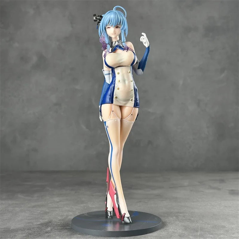 Azur Lane Character Uss St Louis Ice Blue Beautiful Girl Figurine Model Toys Desktop Collection Ornaments Game Peripheral