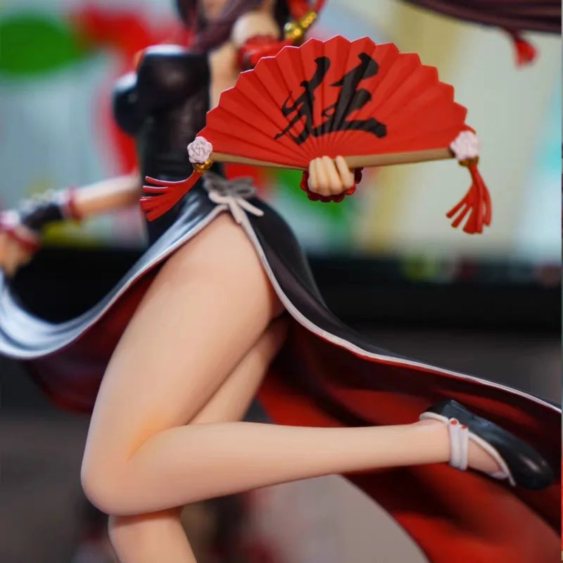21cm Date A Live Tokisaki Kurumi In Cheongsam Anime Girls Figure Model Statue Boys Collection Desktop Decoration Ornament Toys