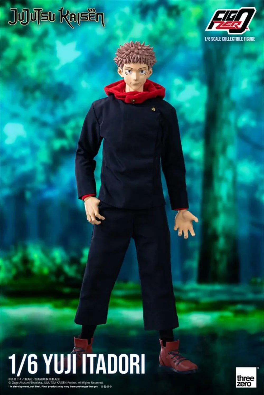 Threezero 3Z03740M0 1/6 Scale Anime Jujutsu Kaisen Male Character Itadori Yuji Full Set 12" Action Figure Model Toys