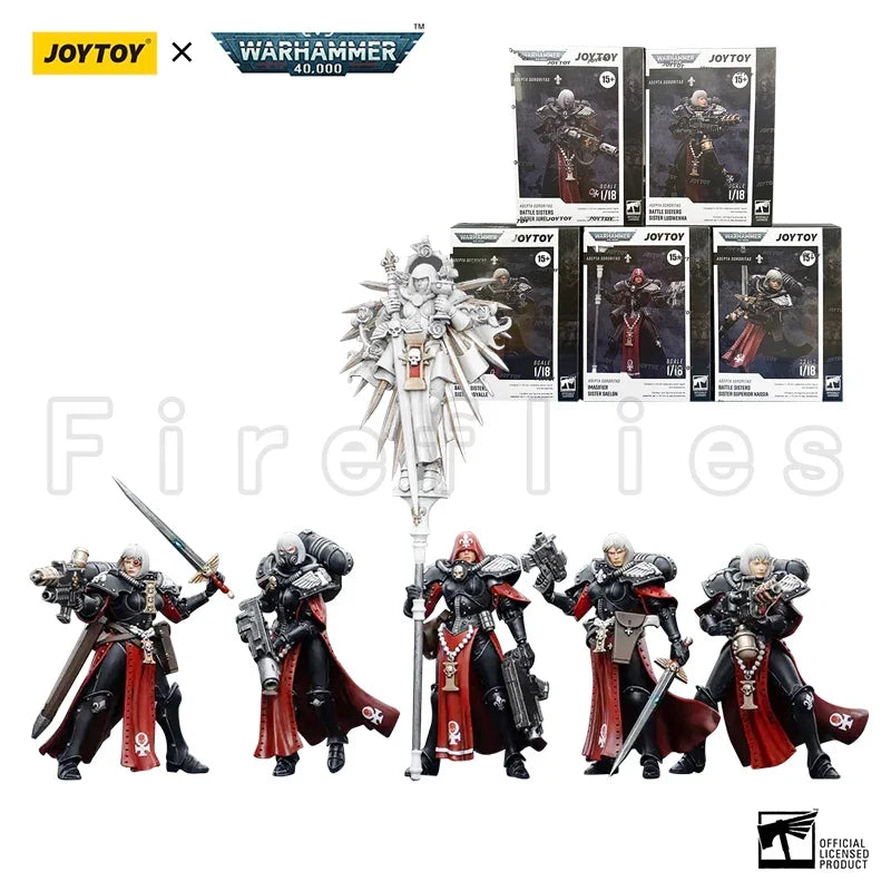 1/18 JOYTOY Action Figure (5PCS/SET) 40K Battle Sisters Re-issue Version Anime Model Toy