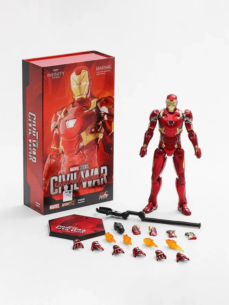 ZD Toys Marvel Iron Man MK46 Movie Action Figure Iron Mark 1 2 3 4 5 6 7 Legends Model Collect Toy Gift