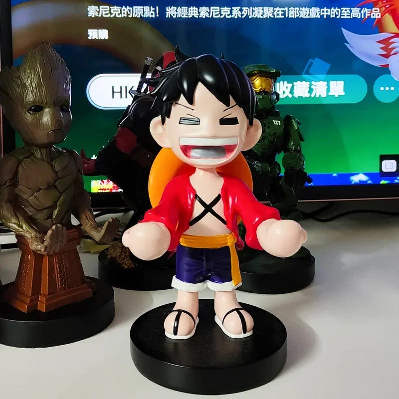 One Piece Luffy Gamepad Holder for Switch PS4 PS5 Xbox Series Game Controller Holder Action Figure Model Doll Toys Gifts