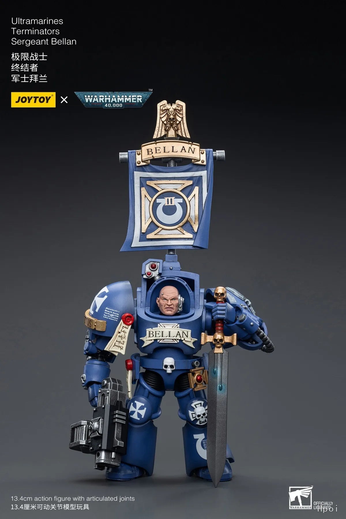 【UA】JOYTOY  Warhammer 40K  Scale 1/18 Action Figures UltramarinesTerminators Sergeant Bellan Models Toys Gifts