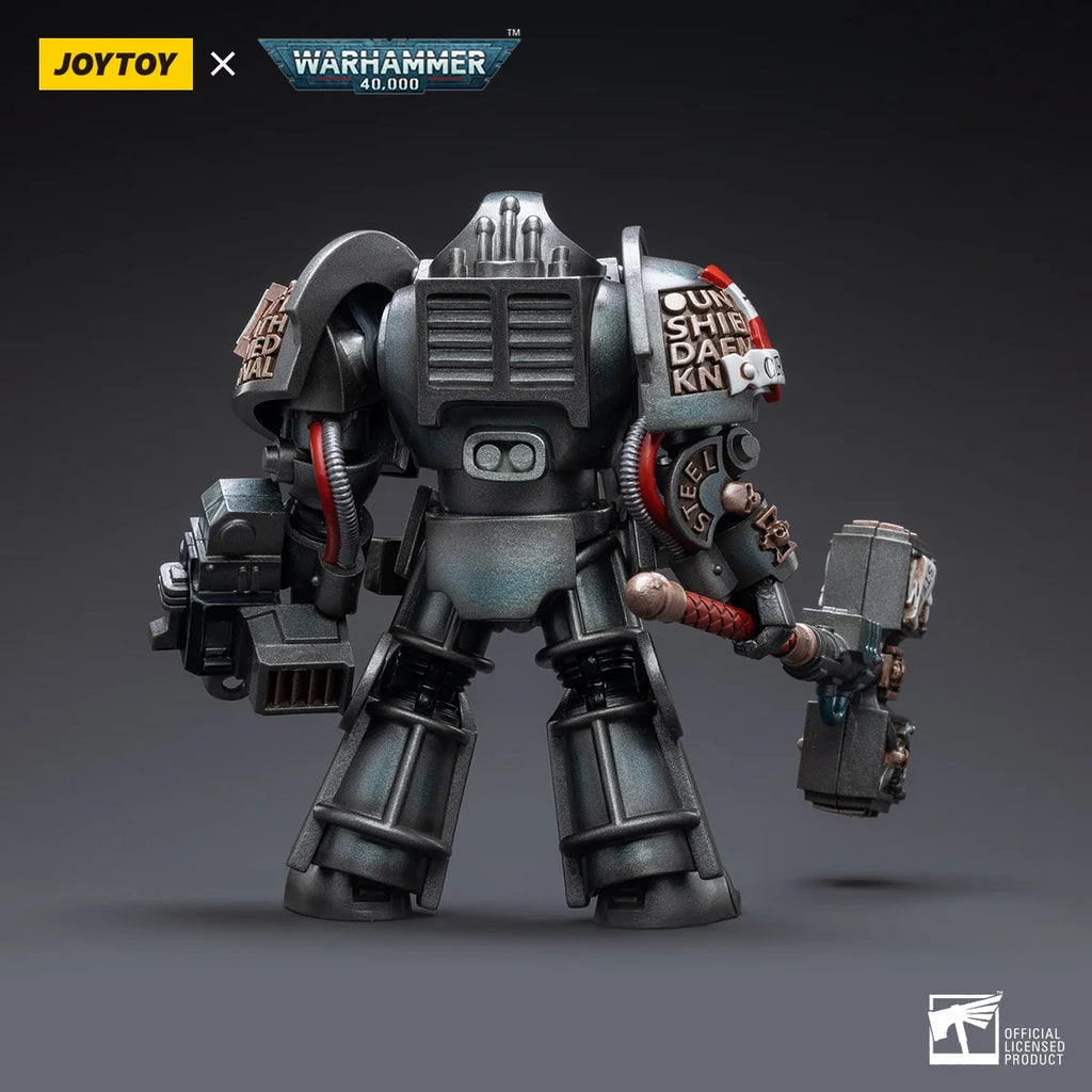 【In Stock】JOYTOY Warhammer 40K 1/18 Action Figure Grey Knights Terminator Caddon Vibova for Game Soldier Model Toy