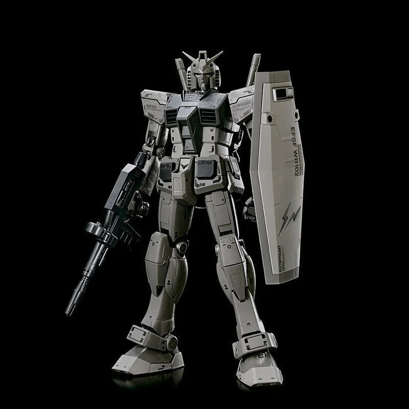 Bandai original MG 1/100 RX78FRGMT Gundam Ver. 3.0 anime action figure assembly model ornaments collection toy gift for kids