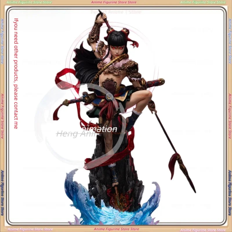 Pre-sale Kaitian Studio Mythology Series Nezha: Lotus Rebirth Full-Figure Statue Collectible Sculpture Display Piece Action