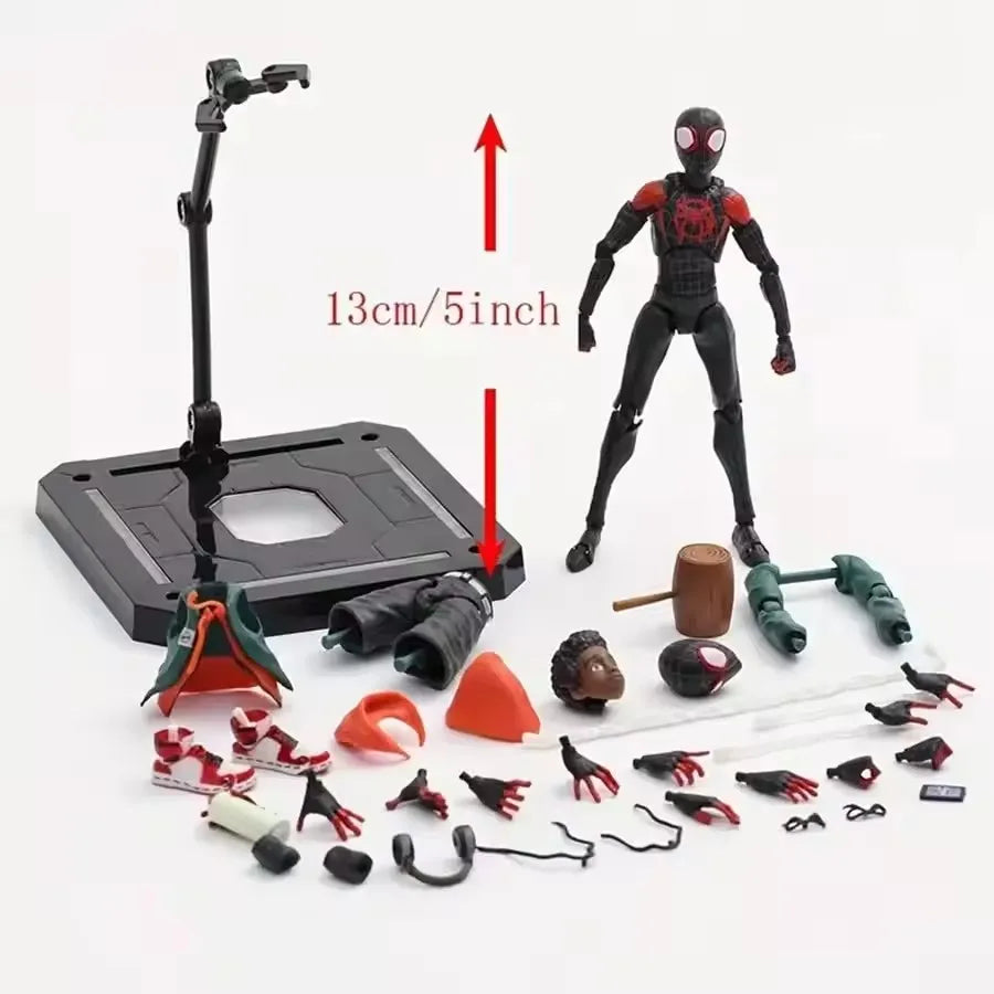 Marvel's Spider-Man Event Model Spider-Man Miles · SV · SHF· Morales Penny · Parker Anime Character Statue Toy