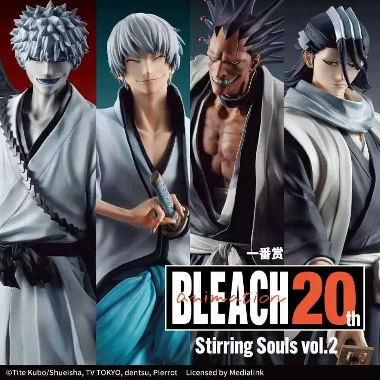 New Bleach Ichiban Kuji Kurosaki Ichigo Ichimaru Gin Ichimaru Gin Zaraki Kenpachi Kuchiki Byakuya Anime Figure Toys Model Gifts