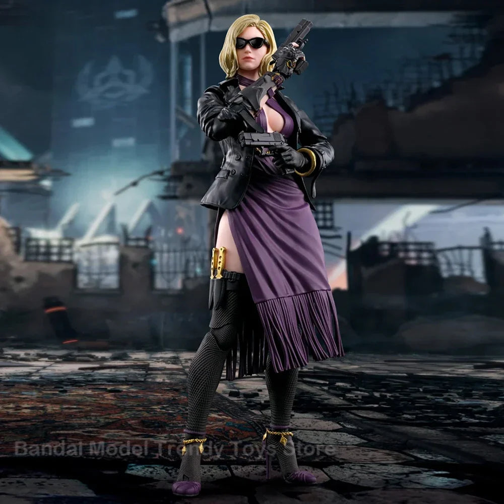 In Stock BANDAI SHF TEKKEN 8 Game Nina Williams Action Figure Model Kit Original Toys Ornaments Gifts Collecting hobbies