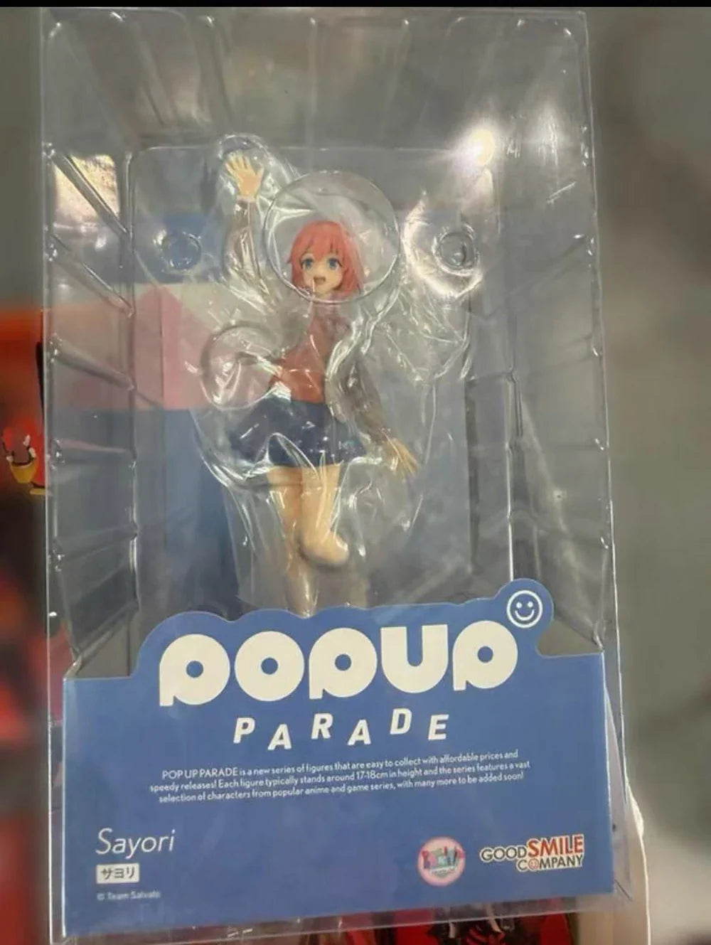 Original in Stock Good Smile Company Prepainted Pop Up Parade Doki Doki Literature Club Sayori  Anime Figure Model Decoration