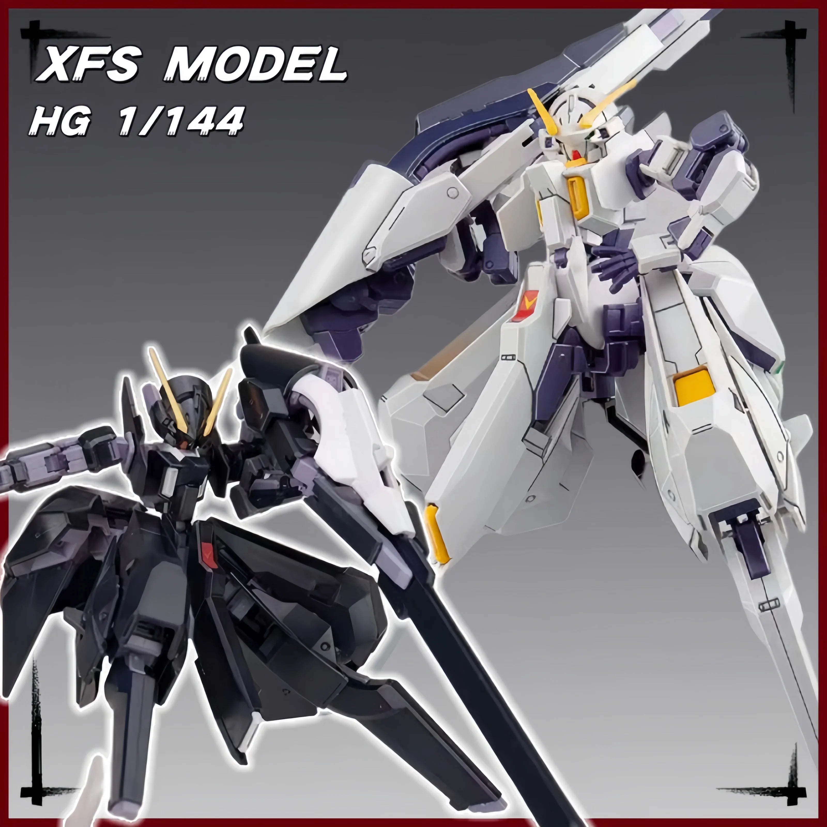 In Stock New Xfs Hg 1/144 Rx-124 Tr-6 Woundwort Black White Assembly Model Kits Anime Action Figure Robot Plastic Model Toys