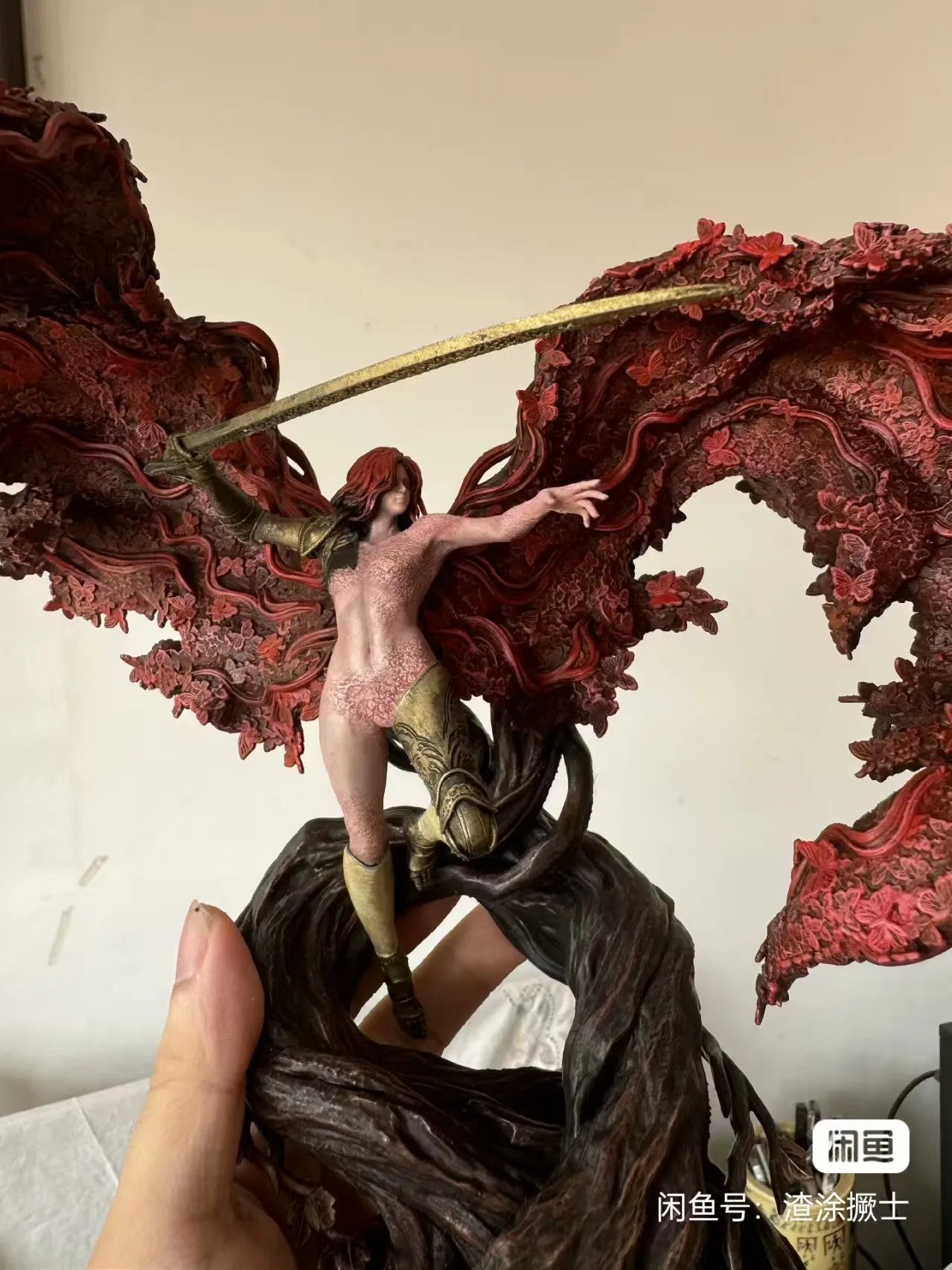 Valkyrie, Goddess of Rot, Malenia 3D - Printed Resin - Painted Finished Collectible Model Toy