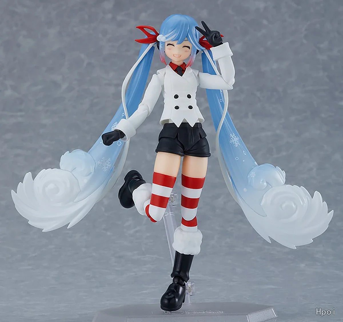 Original Genuine Max Factory Action/Dolls Figma (#EX-066) Vocaloid Hatsune Miku Rabbit Yukine Snow Grand Voyage Ver. H=130mm