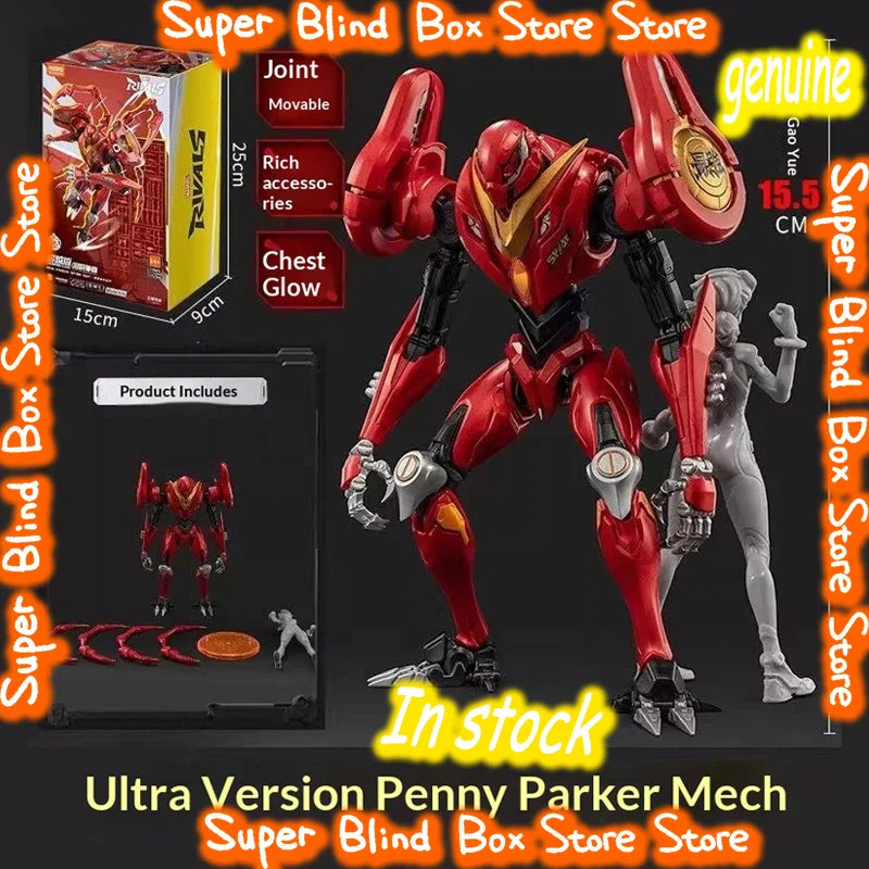 Blokees Actionfigur Marvel Rivals Peni Parker Her Mech Champion Class Beyond Edition Plastikmodellbausätze mit 71 beweglichen Gelenken