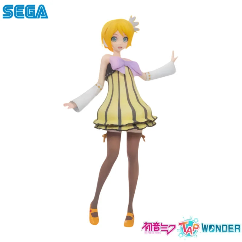 In Stock Sega Original Hatsune Miku Kagamine Rin Action Figure Model Doll Brand New Boxed Toys Model Garage Collectible