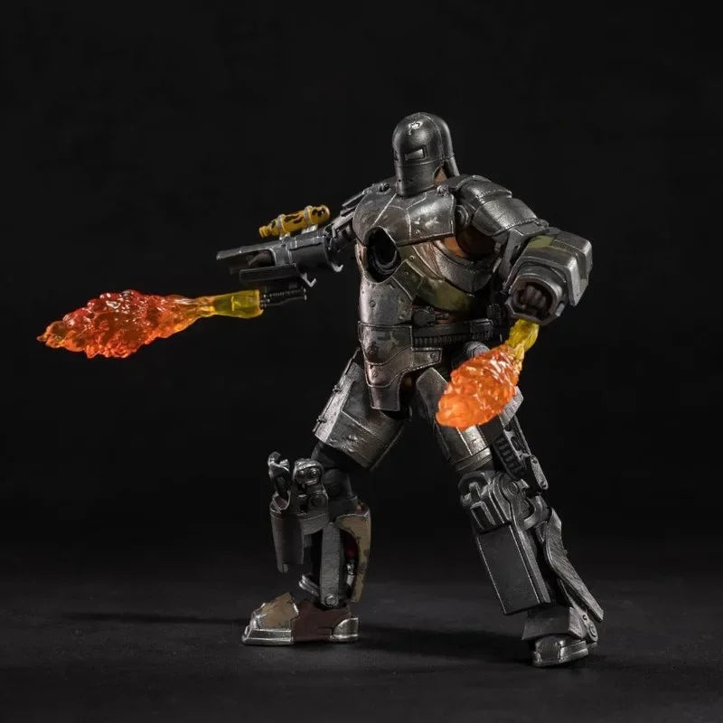Original ZD Marvel Toys 1:10 LED version Iron Man figure Mark 1 MK1 Tony Stark Model Action Figure Collect models