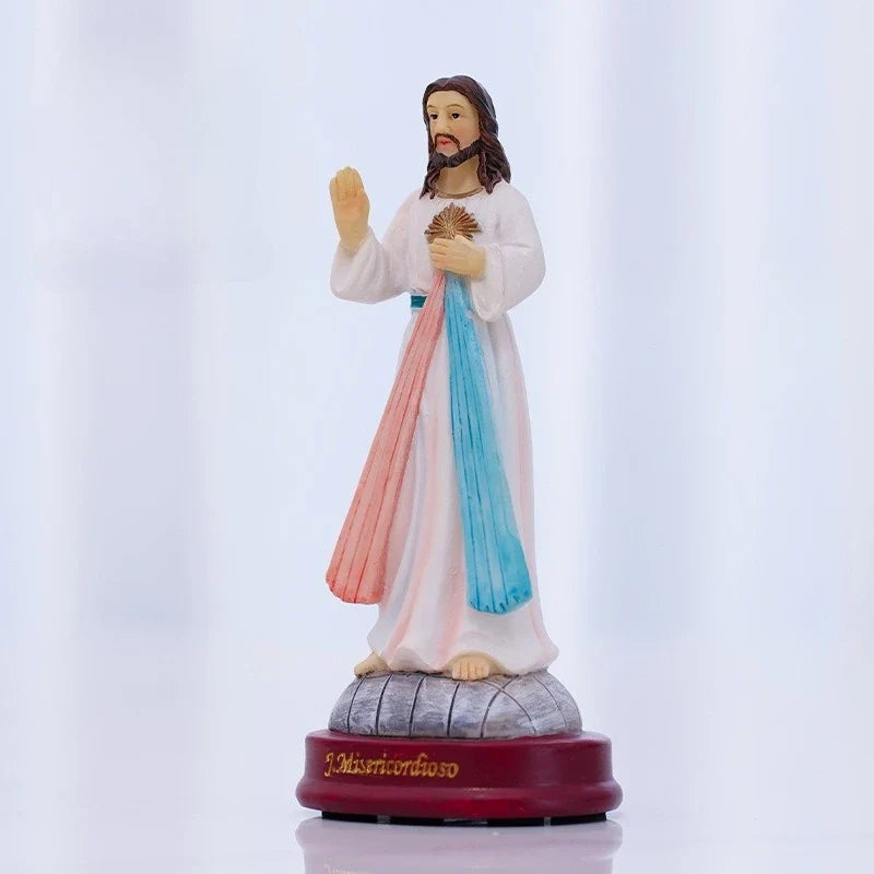 High 13.5CM Classical Hand Raising Figure Ornaments Easter Decoration Resin Crafts Gifts