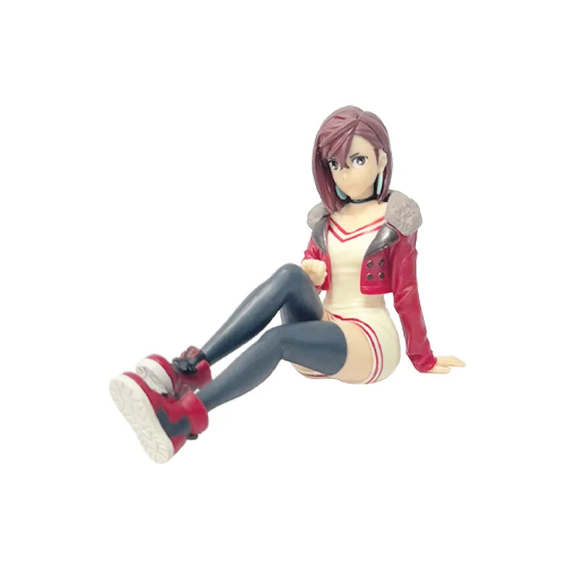 8.5CM Anime Dandadan Ayase Momo Figure Noodle Stopper Figure Sitting Posture Small Sit Series Model Toys Doll Aciton Figure