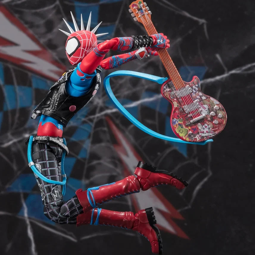 CT Factory SHF Parallel Universe Punk Spiderman Hobie Collectible Action Figure Toy Holiday Gift Moving Parts Miniature Model