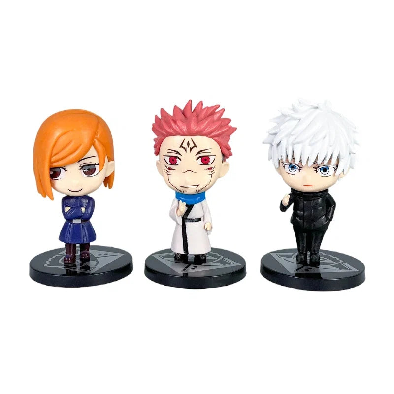 6Pcs/set Jujutsu Kaisen Anime Figure Gojo Satoru Yuji Itadori Figure Doll Toys Action Figure Yuji Itadori Fushiguro  Model Toy