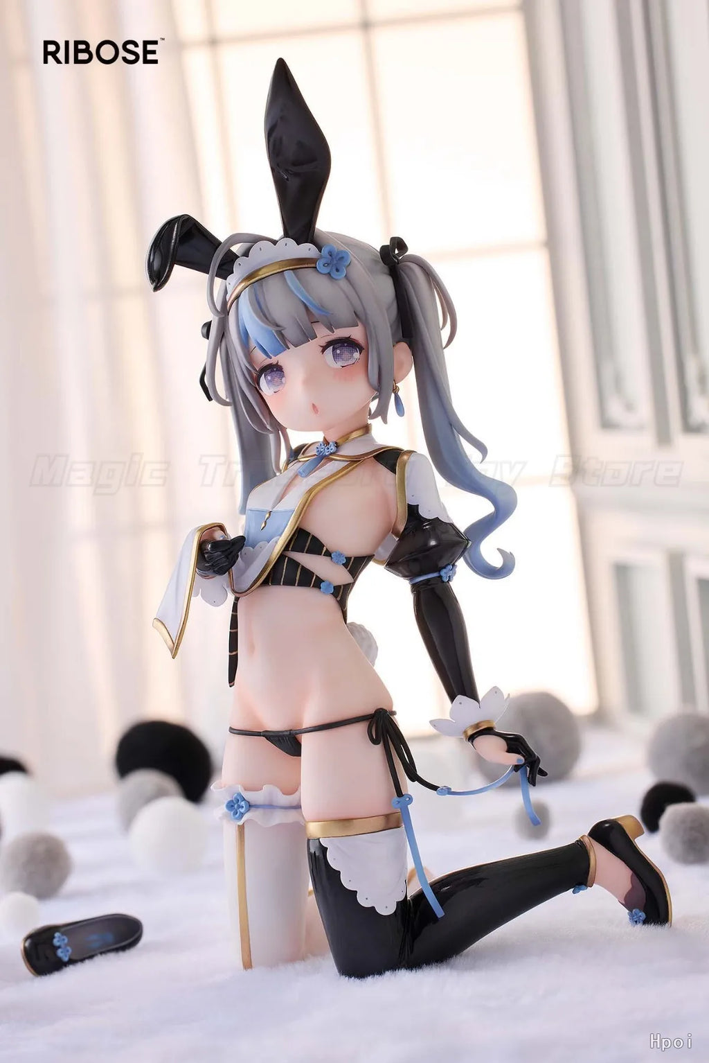 【In Stock】Original RIBOSE Chinese Maid Bunny Girl Mocha PANDA JIANG Model Toy Figure Gift