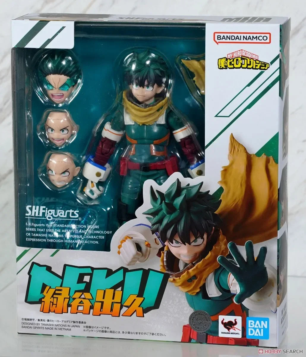 Bandai Original S.H.Figuarts SHF My Hero Academia Midoriya Izuku Anime Action Model Toy ornament collect birthday gift