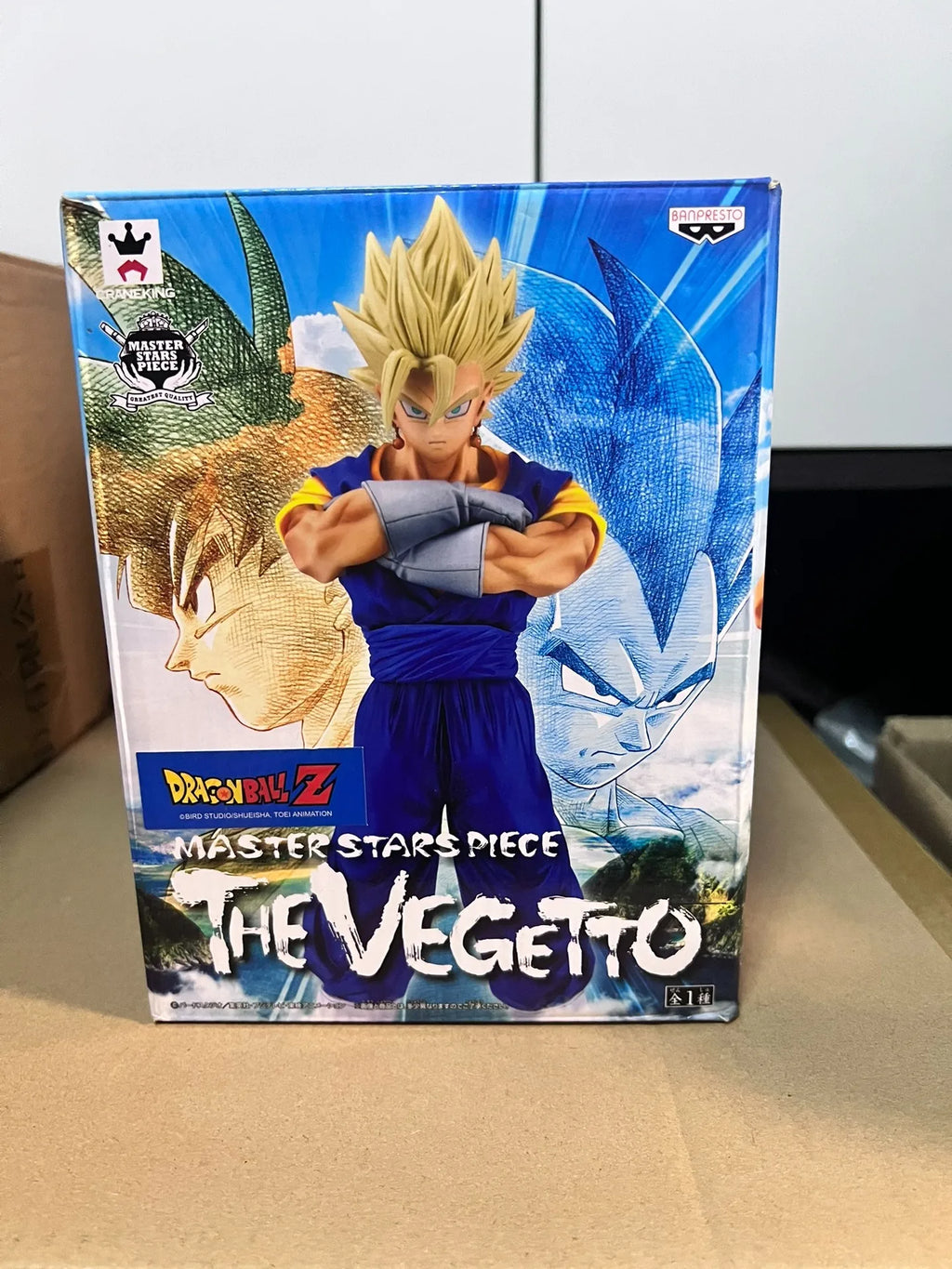 Bandai Original BANPRESTO Anime msp Dragon Ball Z CLEARISE Super Saiyan Vegetto Action Figures Collection Model Toys