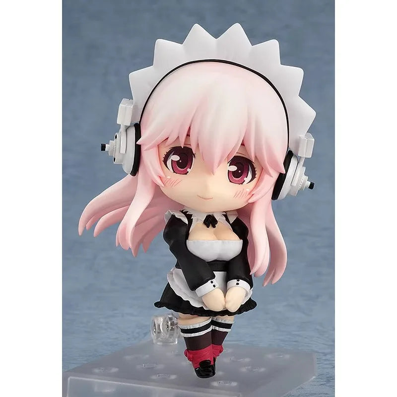 Original:Anime Figure Super Sonico #436 Q version figma PVC Action Anime Figure Model Toys Figure Collection Doll Gift