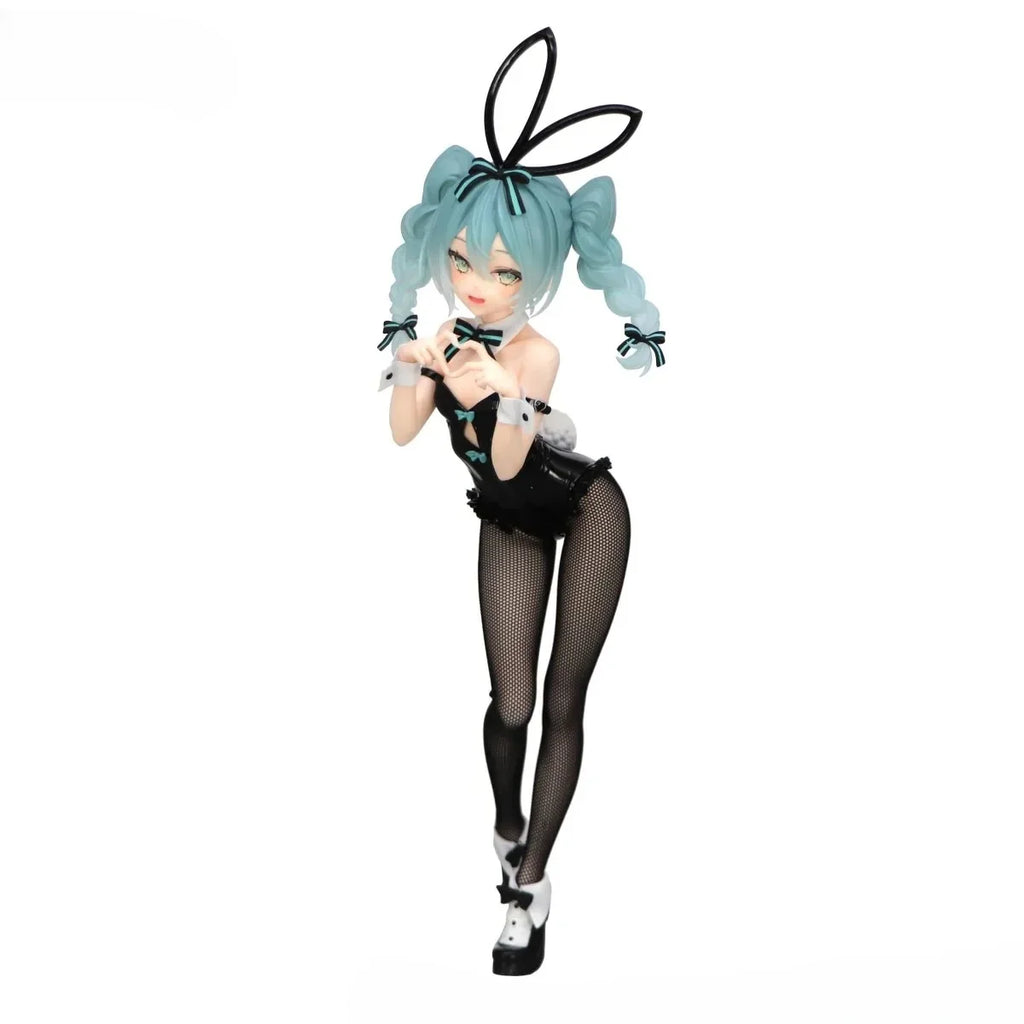 28CM Anime Hatsune Miku Figure BiCute Bunnies Rurudo ver Standing Model Toy Doll Aciton Figure Bunny Girl Dress up PVC