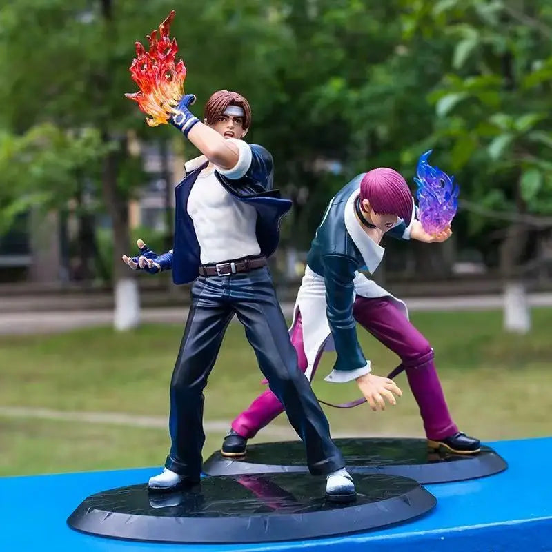 18cm The King of Fighters '98 SNK Anime Figure Kyo Kusanagi Iori Yagami Action Figures Arcade Game peripheral PVC Model Toy Gift