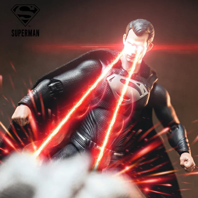 Fondjoy DC Superman Justice League 1/9 Scale Action Figure Black Superman Anime Characters Genuine Model Collectible Boys Gifts