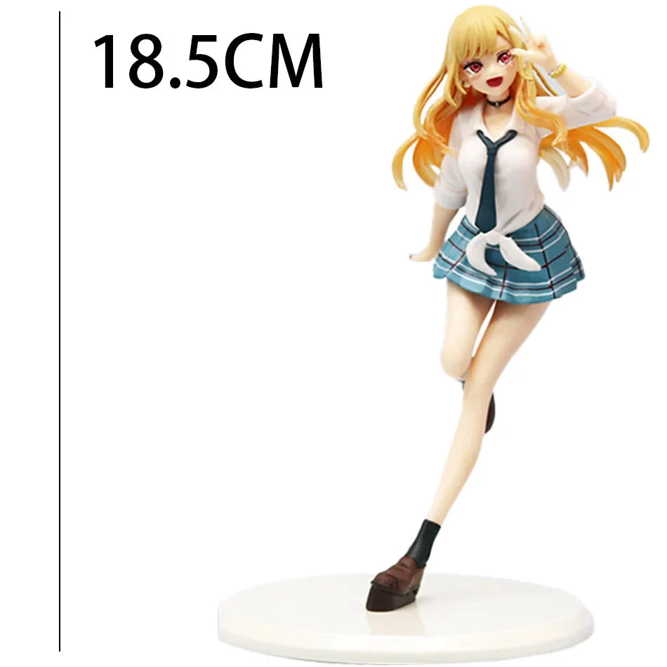 My Dress Up Darling MARIN KITAKAWA Uniform Anime Figure Toys 18.5cm PVC Model Desk Decoration Collector Birthday Doll Gifts