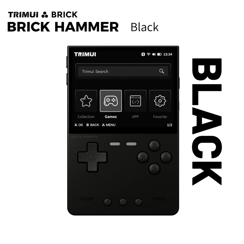TRIMUI Brick Metal Portable Handheld Game Player with CNC Full Metal Body 3.2'' IPS Screen Retro Games Linux System Video Gaming