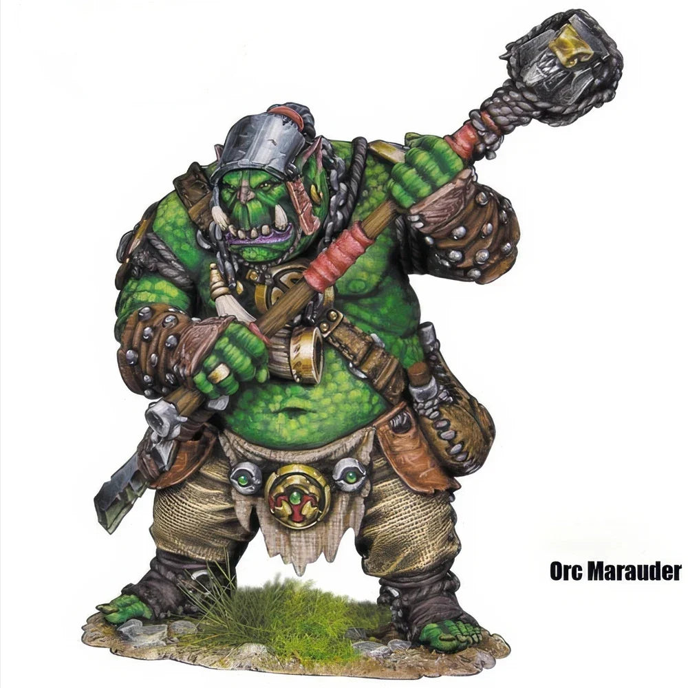 Resin Model figure, GK, Orc Marauder, 60mm, Fantasy theme, Unassembled and unpainted kit