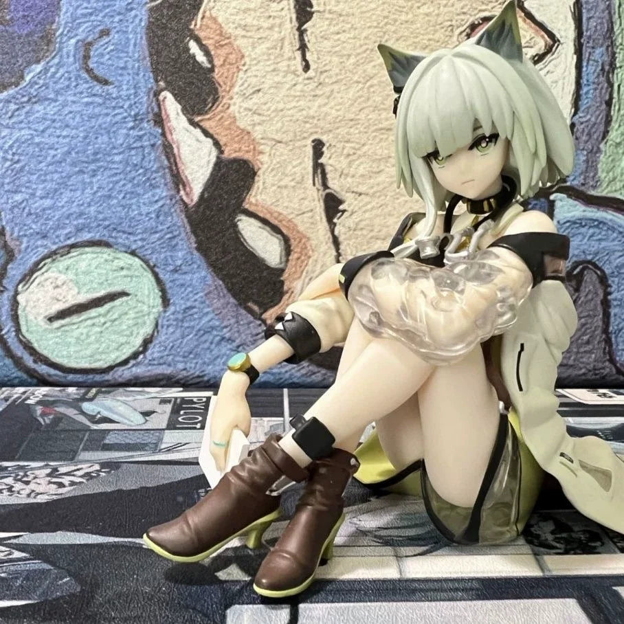 Arknights Kal'Tsit Sitting Pose Anime Figure Noodle Stopper Collectible Desktop Ornament Birthday Gift For Fans