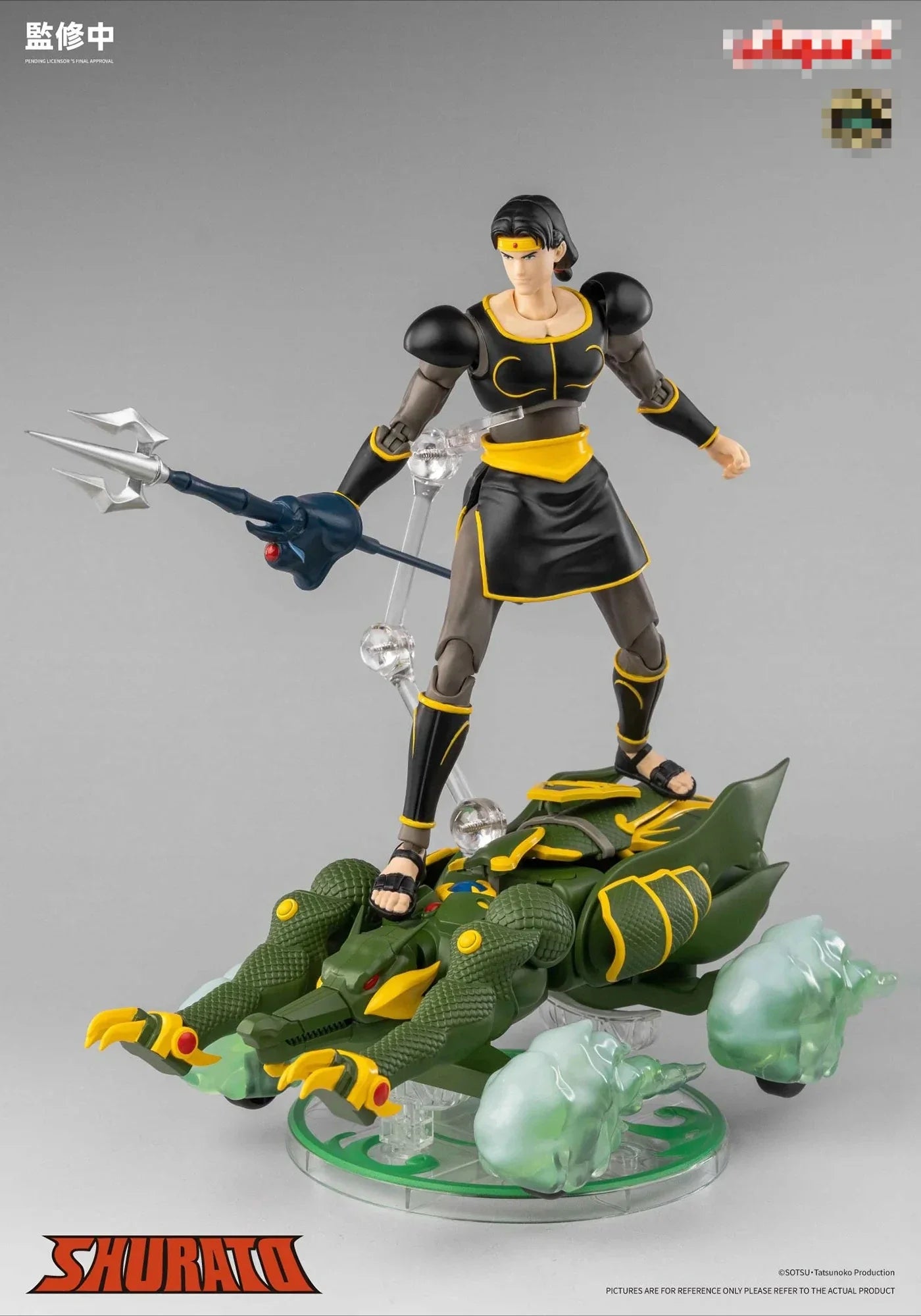In stock AMK PRO X Series Tenkuu Senki Shurato The King Ryu Ryoma Shakti Armor Dragon Naga Metal Armor with Object Action Figure