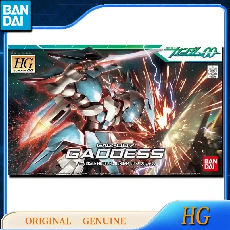 Bandai Original Genuine HG 1/144 GUNDAM 00 GNZ-007 GADDESS 00-49 Anime Action Figures Toys Kids Gift Assembly Model Ornaments