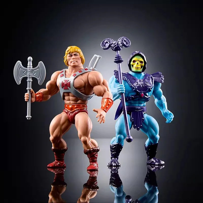 2025 New Mattel Anime Figure Masters Of The Universe 80th Mattel Anniversary Special Set Figure Collection Custom Toy Kid Gifts