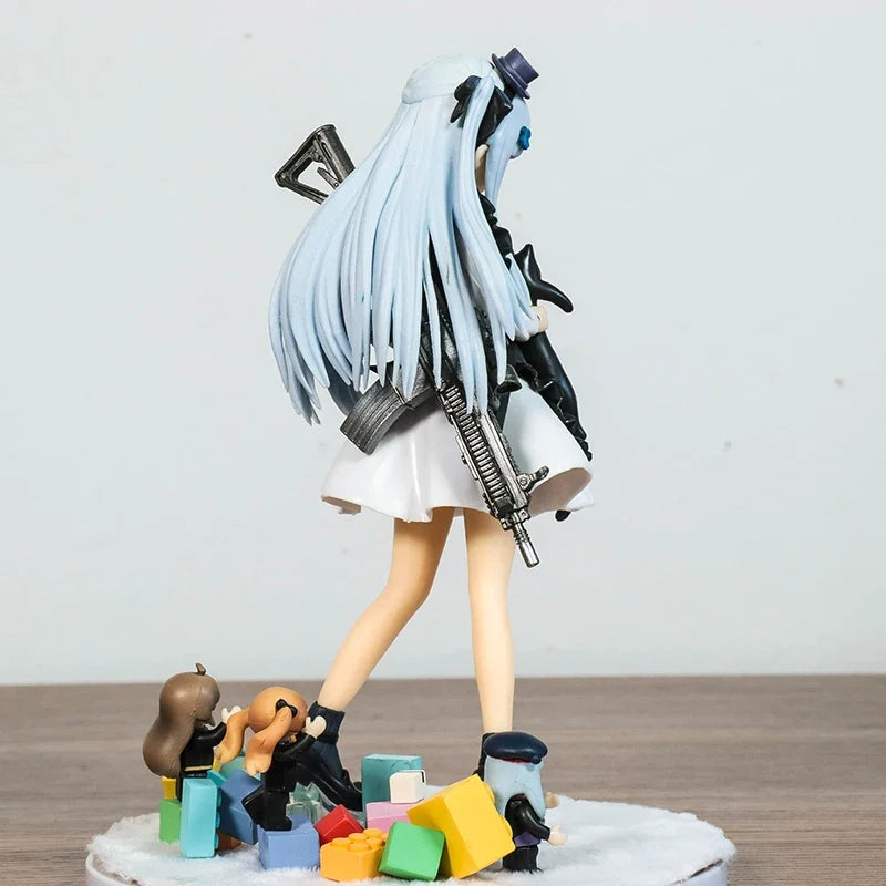 Hk416 Girls Frontline Anime 21cm Groza Model Doll Pvc Anime Action Figure Collect Statue Decoration Children'S Toy Birthday Gift