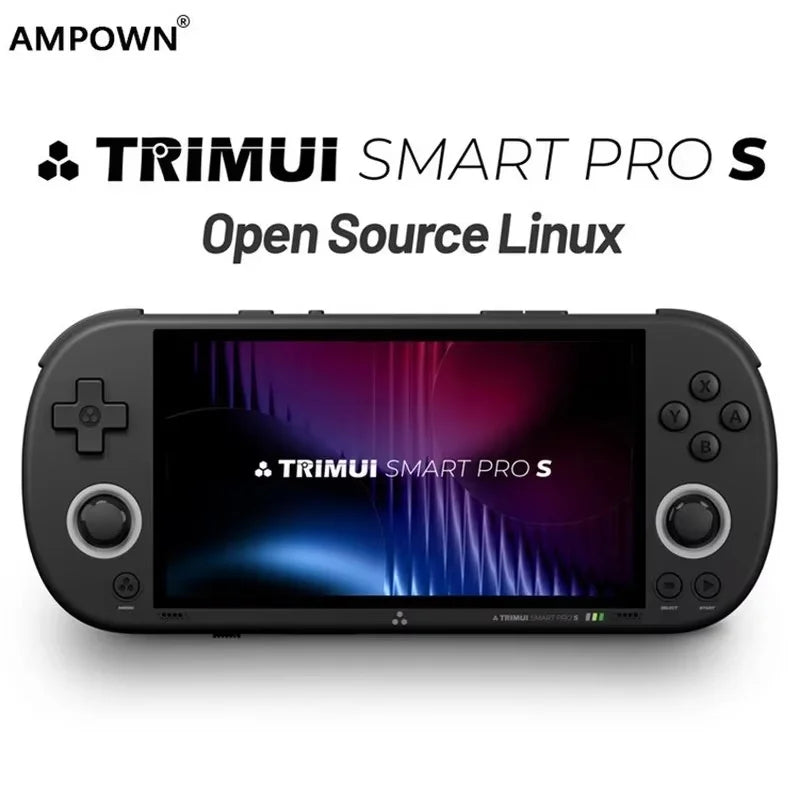 Trimui Smart pro S Handheld Game Player 4.96 Inch 1280x720 IPS LCD Screen Wireless GBA NDS Compatible HD Portable Gaming Console