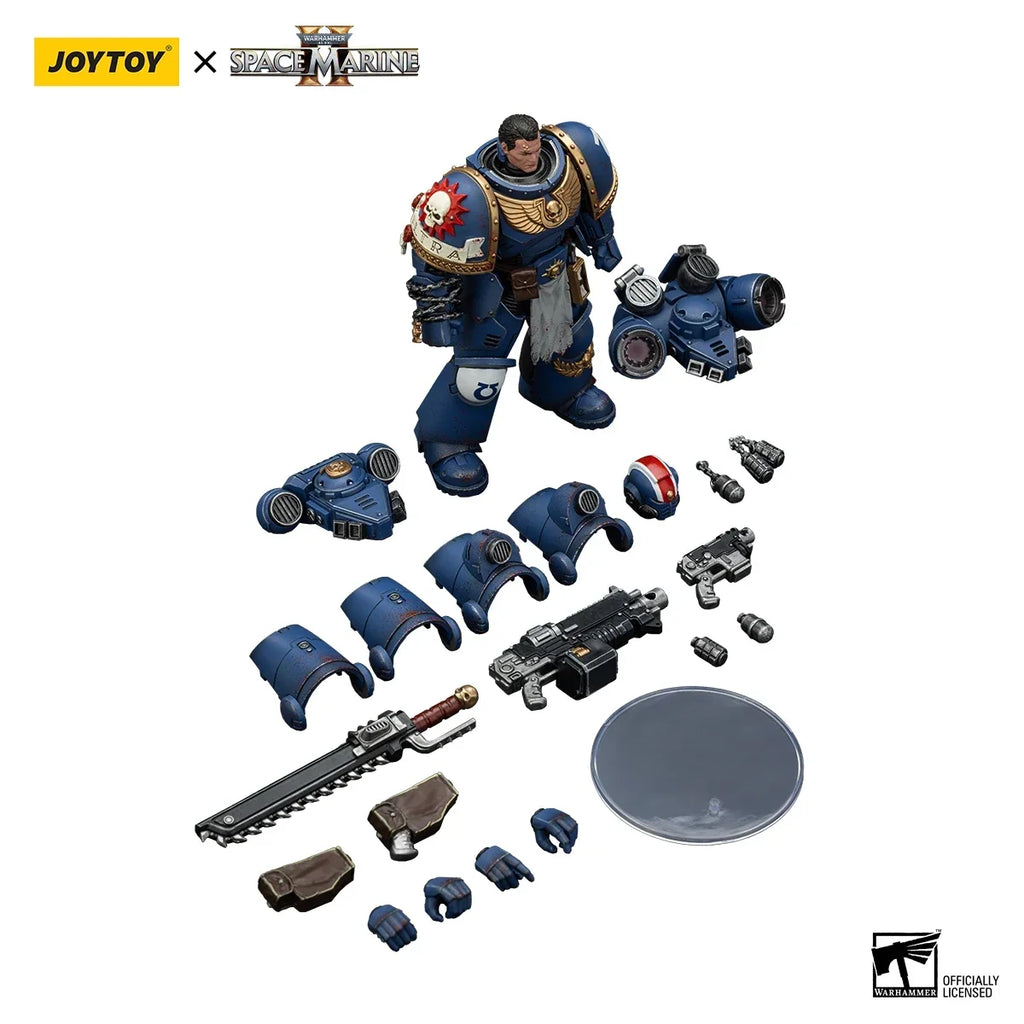 【MT】JOYTOY 1/18 Action Figure Warhammer 40K Ultramarines Lieutenant Titus-Collectors Edition Anime Model Toys Gift