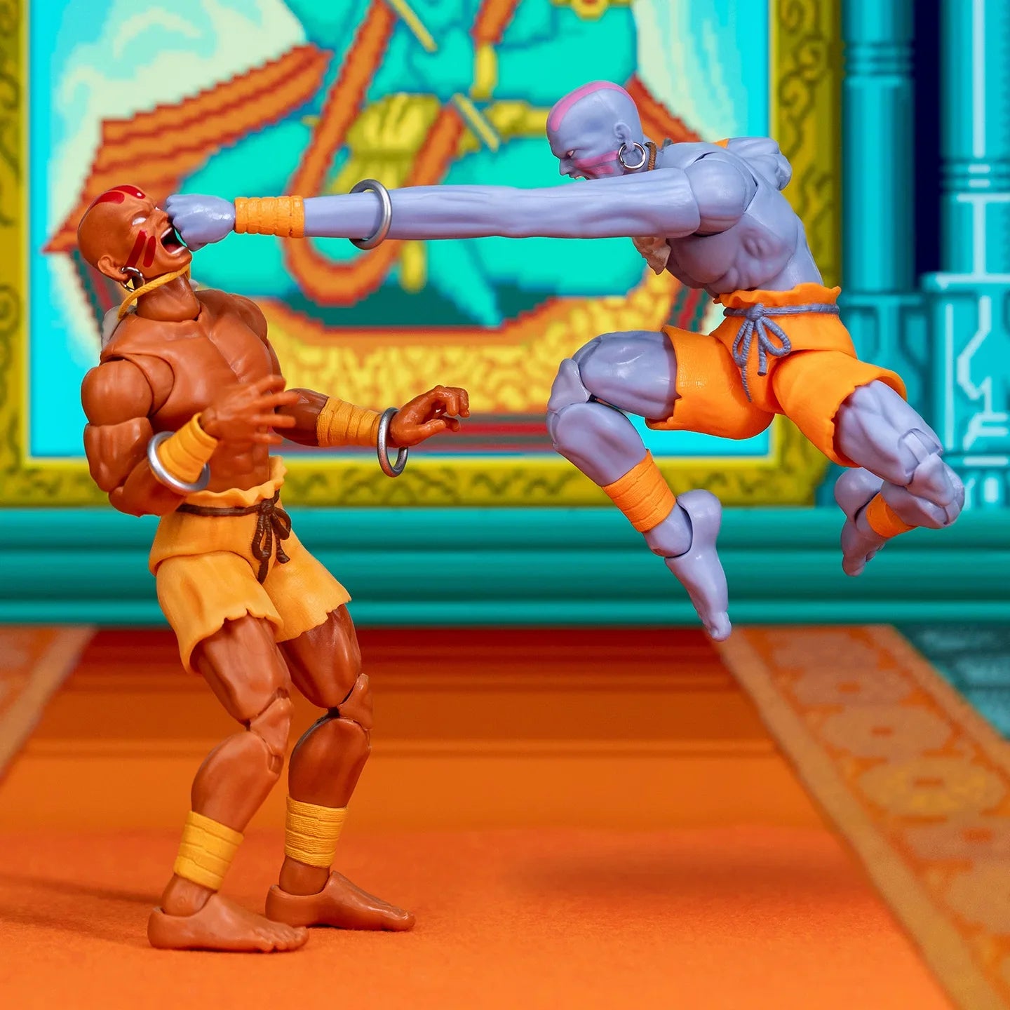 JADA Toys Action Figures Street Fighter Dhalsim / M. Bison Collector's Exclusive Edition SDCC