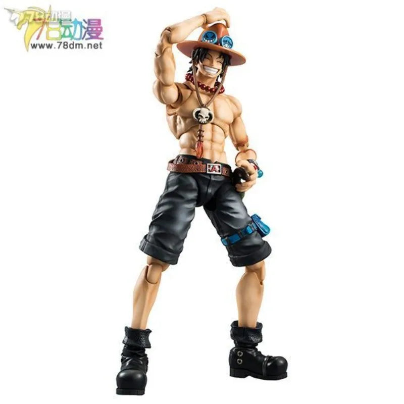 Mega House Original Variable Action Heroes Series Portcas D. Ace Anime Action Figure Model Toys Movable Model Gifts for Boys