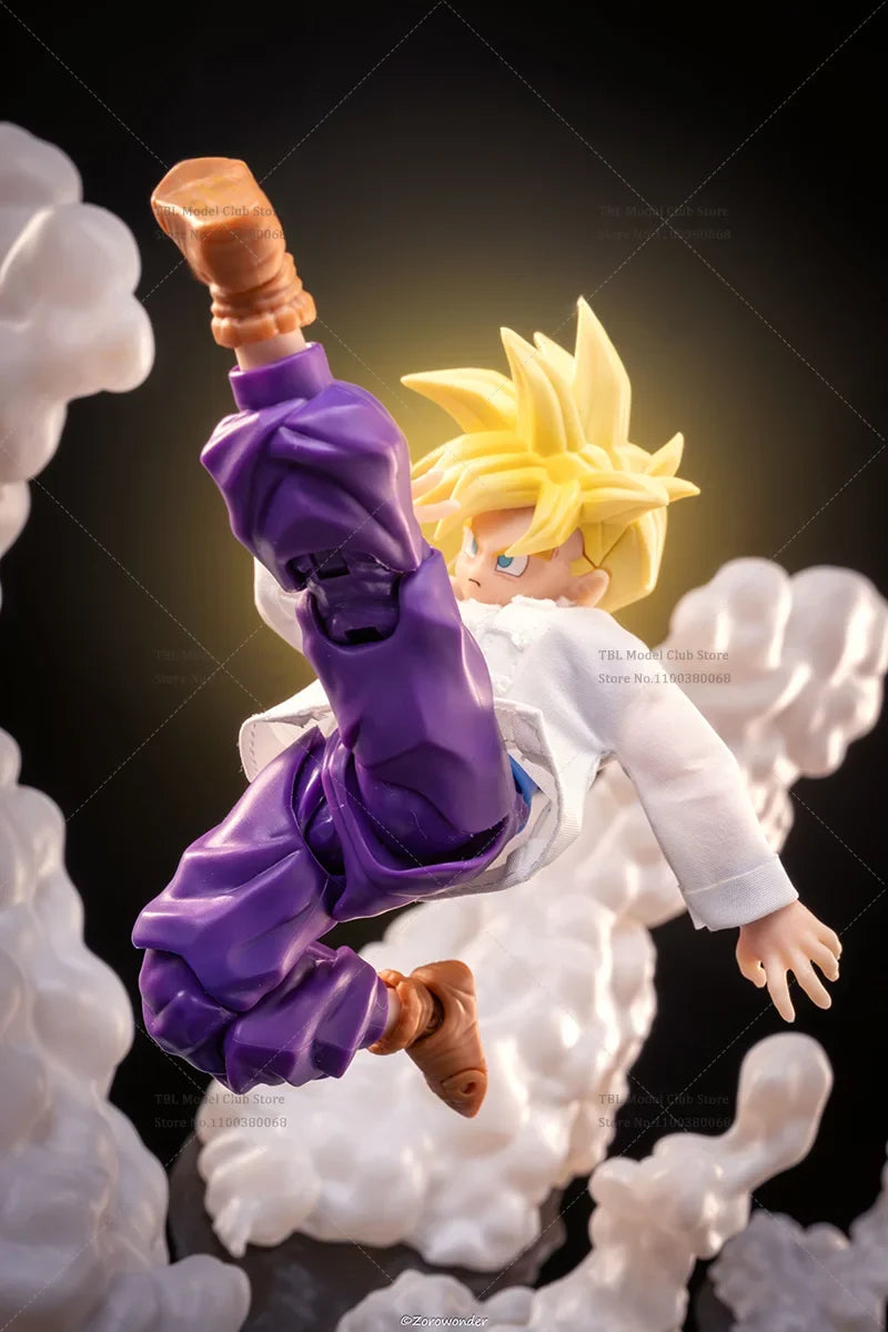 1/12 Scale Male Clothes DRAGON BALL Super Saiyan Son Gohan Golden Warrior Japanese Anime For SHF 6-inch Action Figure Soldier