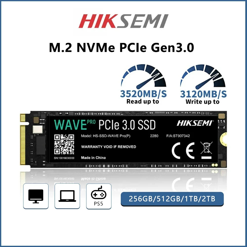 HIKSEMI M2 Nvme SSD 256GB 512GB 1tb PRO Internal Solid State Drive 2TB SSD Hard Disk PRO M.2 2280 for Games laptop
