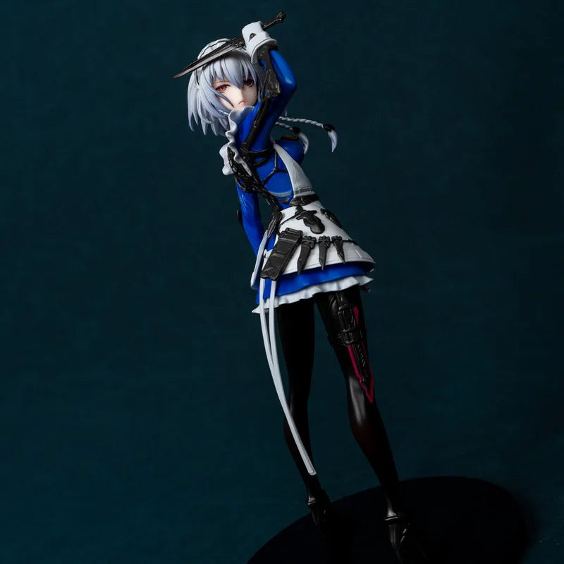 23cm Touhou Project Izayoi Sakuya Maid Hold A Knife Game Girl Figure Model Statue Boy Collection Desktop Decoration Ornament Toy